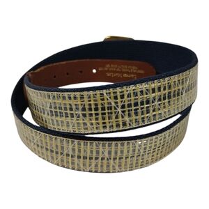 Leather Man Fishing Line Belt 34 Leather Ends Brass Buckle
